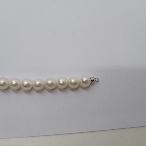 ARMONIE BRACCIALE DI PERLE COLTIVATE 7,5-8 mm CHIUSURA IN ORO BIANCO 18KT (0549) - Imagen 6 de 12