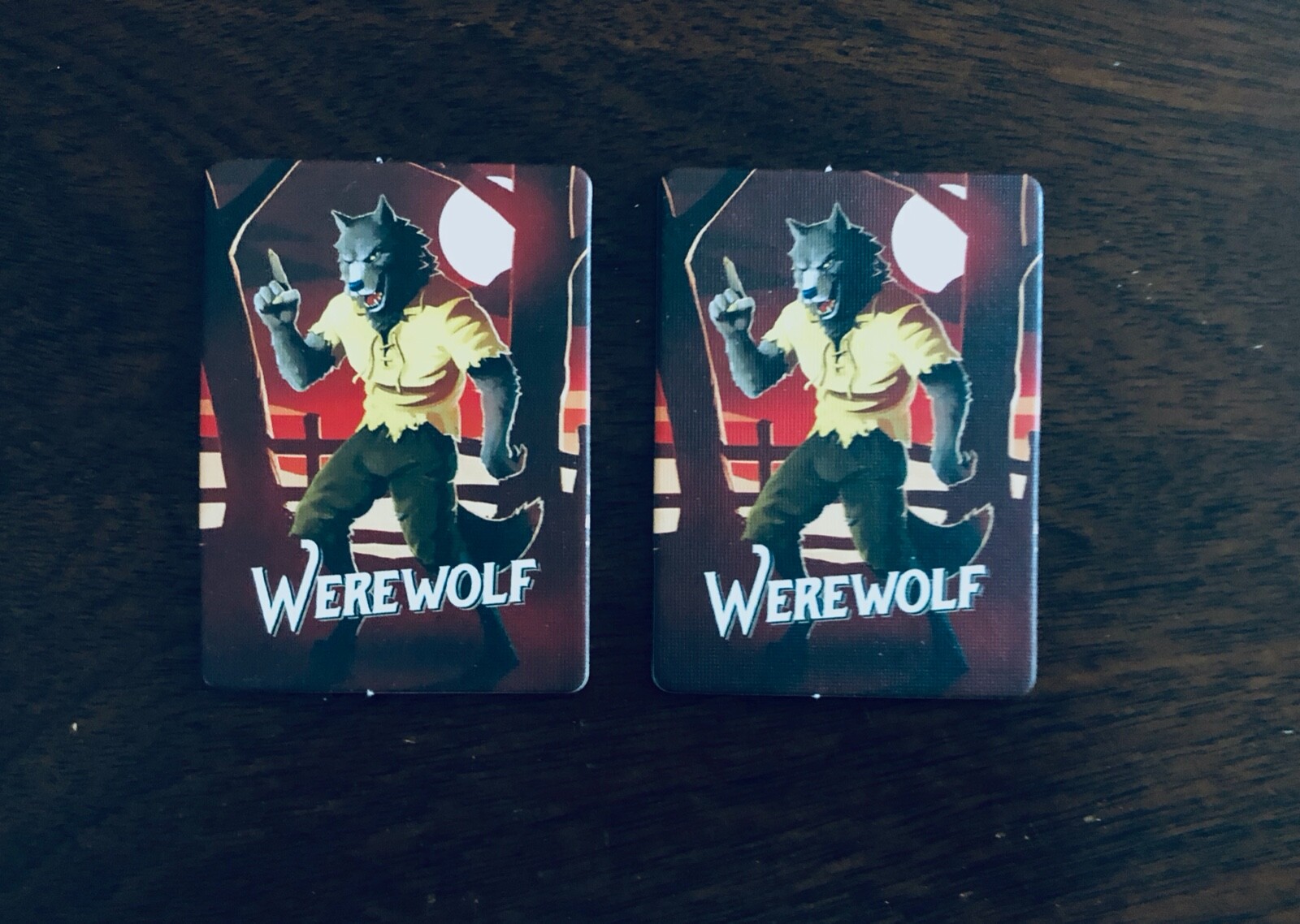 Werewords Set of 2 Werewolf Cards Official Extra/Replacement Game ...
