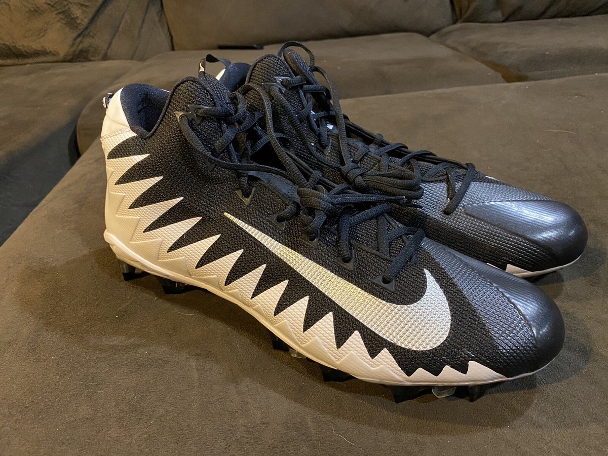 Nike Alpha Menace 4 Pro Football Cleats Black/White‎ Men’s  16 Amazon.com | Nike Alpha Menace Strong Men main image 2