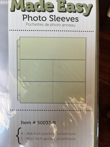 12x12 We R Memory Keepers Ring Albums Made Easy #50033-9 Pkg Of 10 Photo Sleeves - Imagen 4 de 9