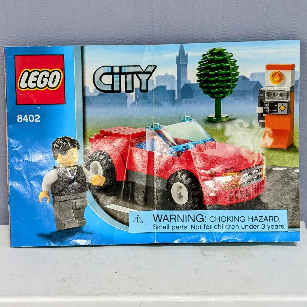 LEGO City Set #8402 Sports Car 100% Complete With Manual No Box.