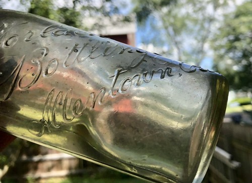 Rare Antique Bottle Squat Hutch In Script Horlachers Allentown Pa - Picture 6 of 7