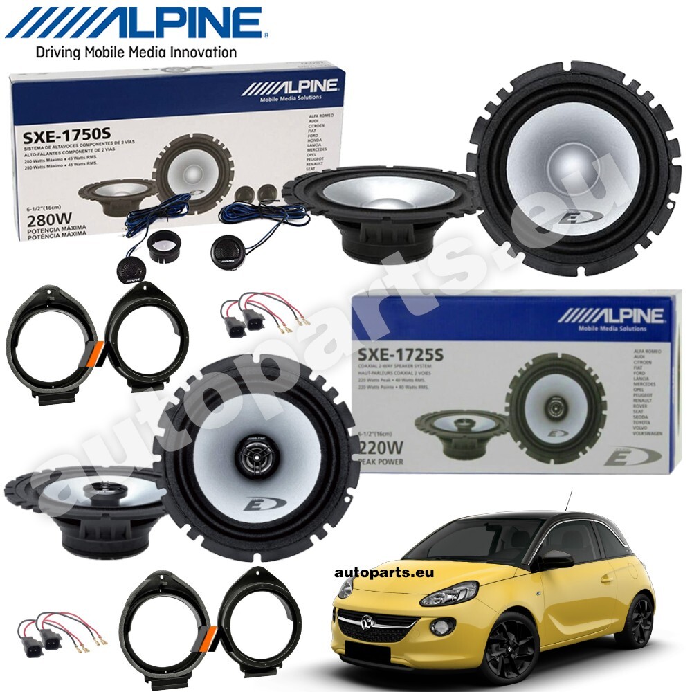 Upgrade Audio Alpine Opel Adam | Sistema 6 Altoparlanti Design Custom