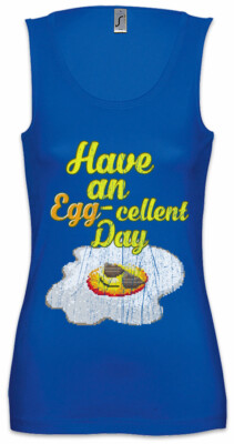 Have An Egg-Cellent Day Damen Tank Top Pixel Retro Fun Fried Egg Gamer Geek Nerd