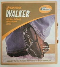 Yaktrax Walker Unisex Size Medium Light Duty Traction for Ice  Snow Black