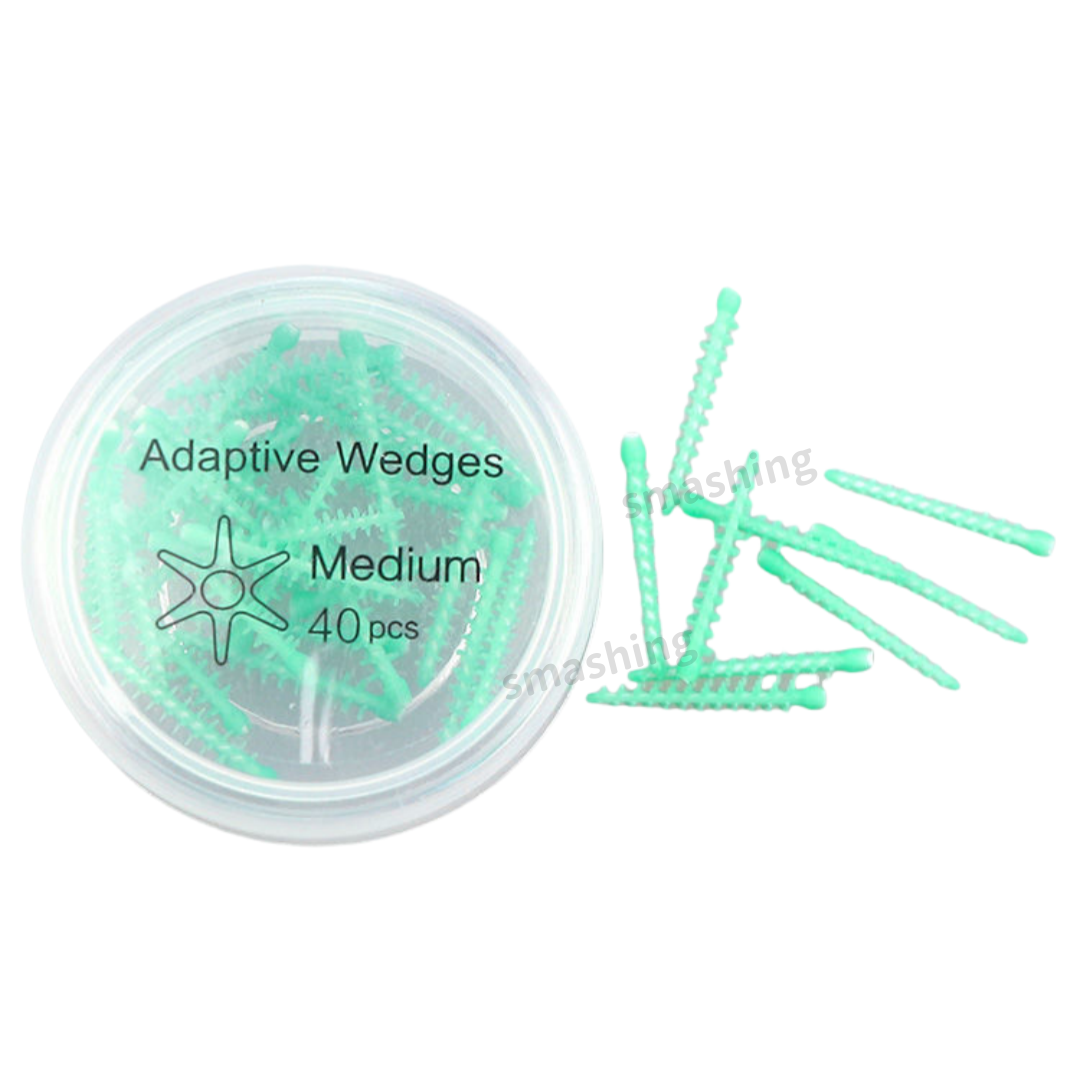 40Pcs Dental Adpative Wedges Matrix 134℃ Carpenterworm Diastema