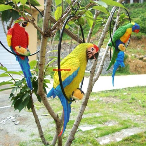 Fake Artificial Parrot Bird Realistic Home Decor Parakeet Taxidermy