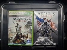 Assassin's Creed 3 Steelbook CASE Xbox 360 CIB W/Manual Assassin’s Creed  2 DISC