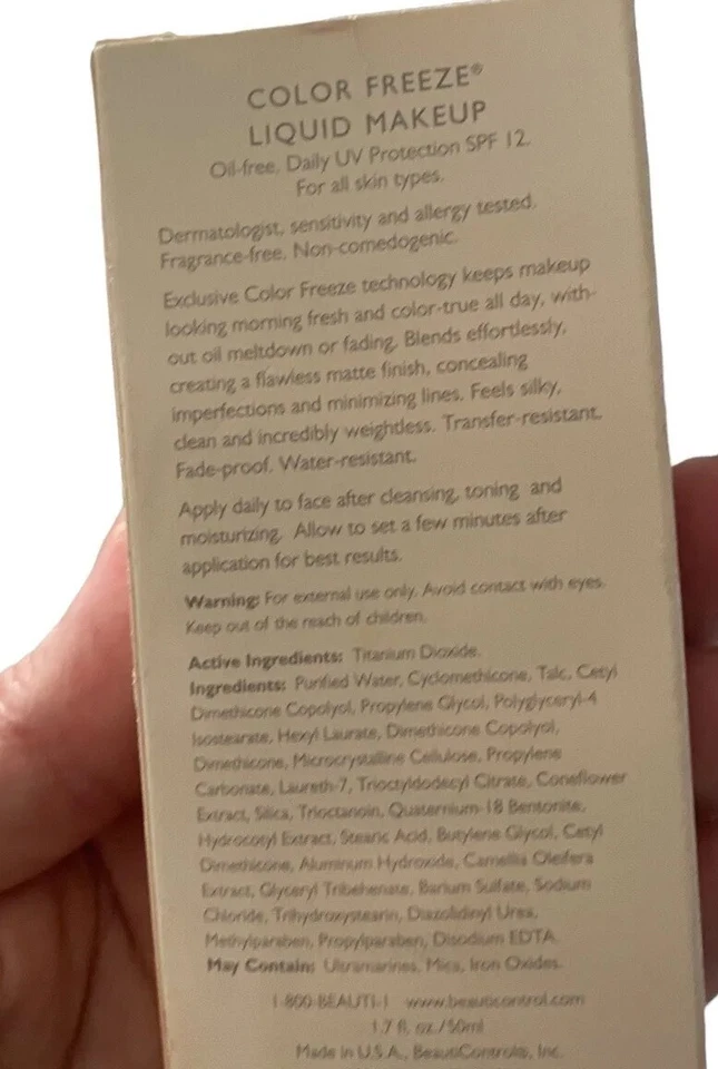 BeautiControl Color Freeze Liquid Makeup CL Dark Almond 1.7 oz Foundation - Image 4 of 4