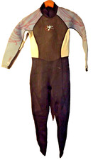SWS Wetsuit FULL-BODY SPORTS SKIN RASH GUARD BLUE/GREY/BLACK Size 10