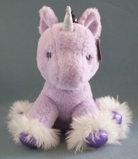 Aurora Shimmery Clouds Unicorn Purple Sequins Silver Horn Eco Friendly With Tag