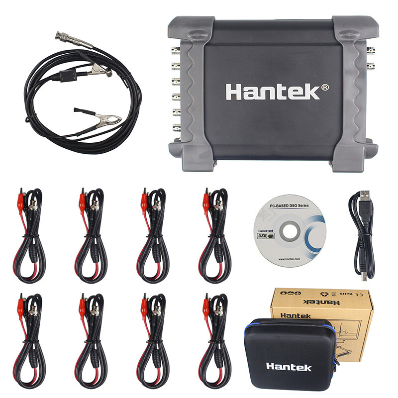 Hantek 1008C 8CH Automotive DAQ Diagnostic Generator Handheld Oscilloscope USB