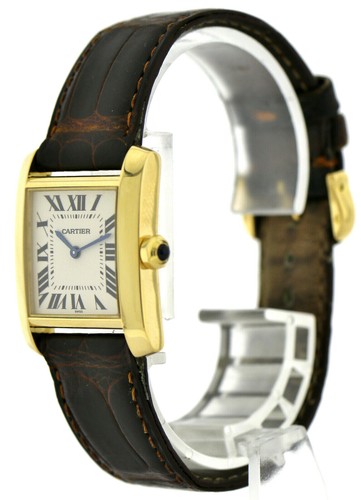Cartier Tank Francaise Lady 18K (0,750) Gold Damenuhr Ref. 1821 Box Papiere - Bild 6 von 11
