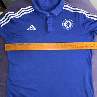 adidas \"チェルシー Emblem Polo Shirt\" 2008-09 Chelsea adidas Polo Shirt - 6/10 - (XL)