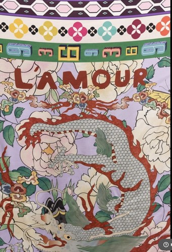ME369 L'Amour Lola Scarf / Wrap XL Square 51 X 51 In. New With Tags #223A90122 - Picture 3 of 11