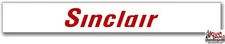 (SINC-64) 25.5"X3.5" SINCLAIR PUMP GLASS GASOLINE GAS DECAL STICKER