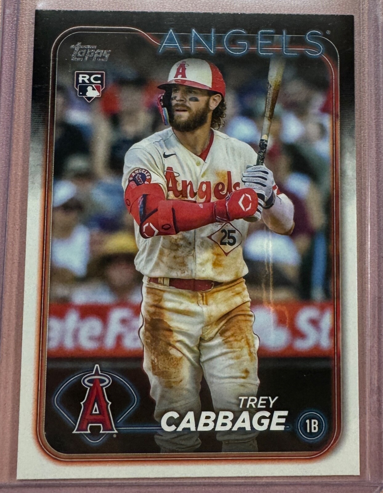 2024 Topps Trey Cabbage #321 RC Rookie Los Angeles Angels Baseball Card NM