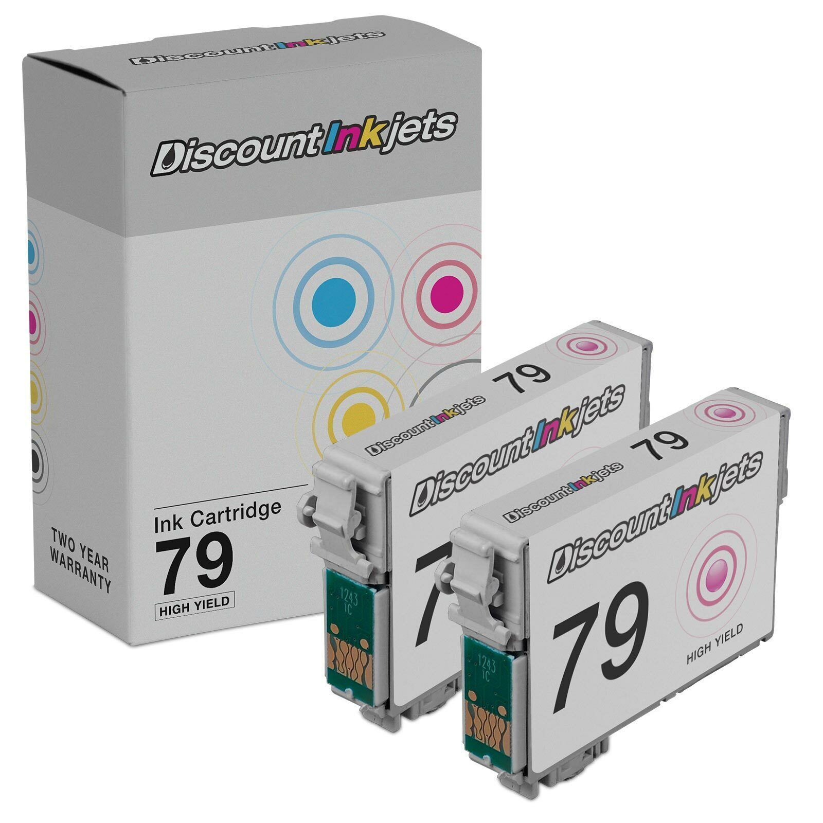 2pk Epson T079320 High Yield Magenta Reman Ink Cartridge for 1430 1400 Printers