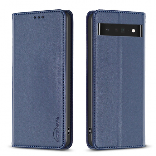 Funda de pared abatible de cuero con soporte abatible para tarjetas Google Pixel 7/7a/7Pro/8/8 Pro - Imagen 24 de 90