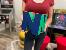 HUGE N64 Cube 6.4” - 3D Printed Retro Gamer Gift, Handcrafted Gaming Figurine