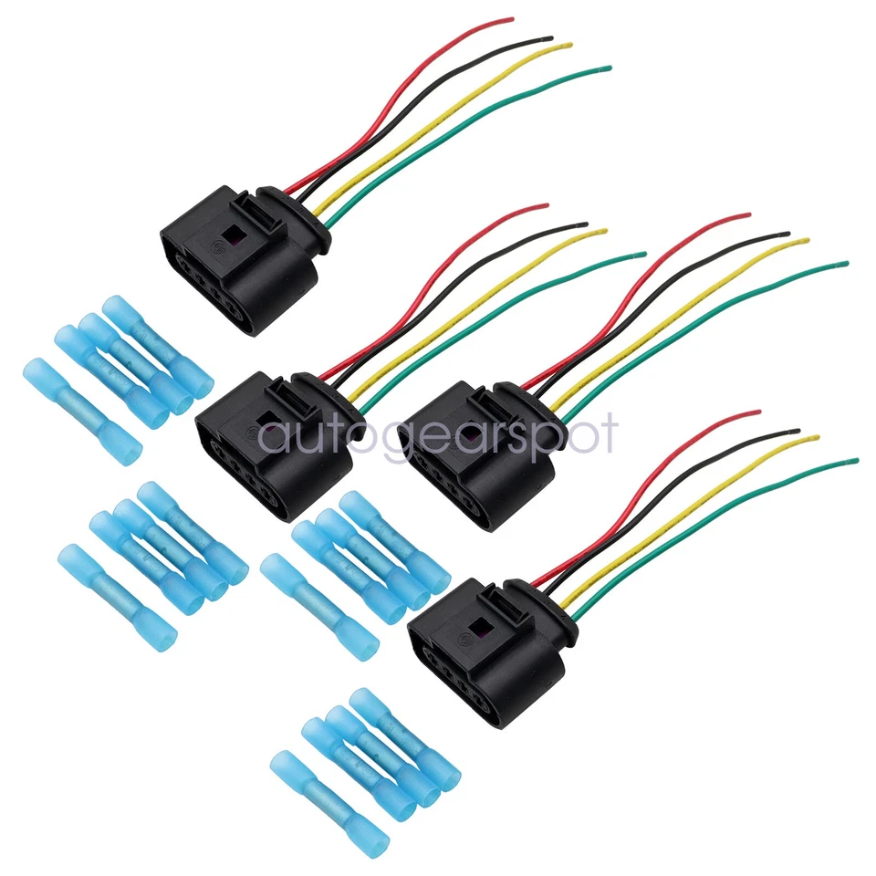 Conector de bobina de encendido tapones de arnés 4x Fit Volkswagen GTI Jetta 2.0 2006-2014 Foto 2 de 4