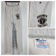 Brown University Football Official Vtg Champion 80s Gusset Sweatpants Ivy League