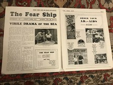 Fear Ship, The 1933 Paramount 9x1/2x11x1/2" British Press Sheet Dorothy Bartlam