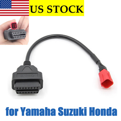 OBD2 16pin to 6 pin Diagnostics Connector adapter cable for Yamaha Suzuki Honda