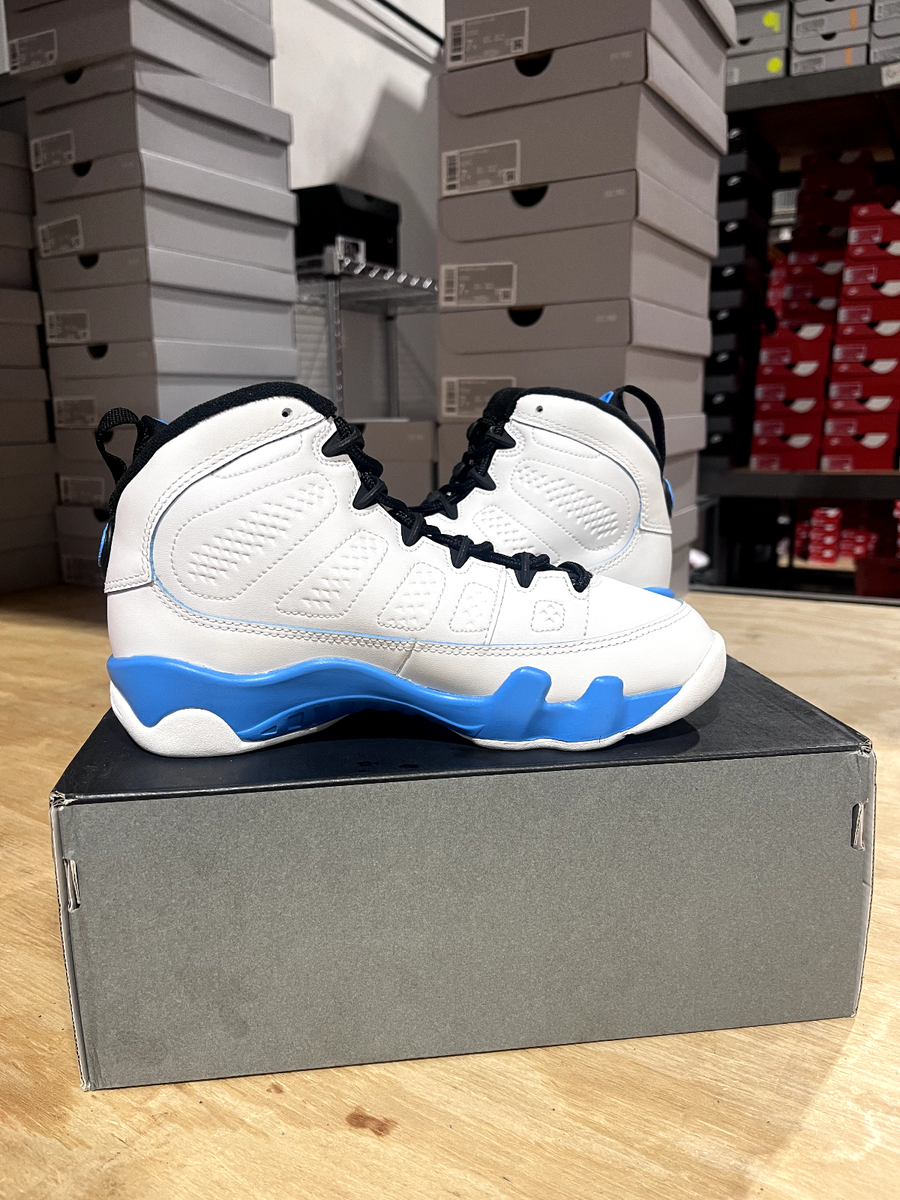 Powder Blue Jordan Retro 9s Release Date Size (GS) Air Jordan