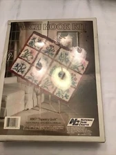 Floral Tapestry Quilt Latch Hook Kit R867 - 20" x 27" NIP National Yarn Crafts