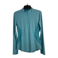 Spyder Womens Jacket Size Small Blue/green Pullover 1/4 Zip Long Sleeve
