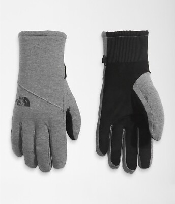 The North Face Women's Size SMALL Gray & black Shelbe Raschel Etip Gloves NEW