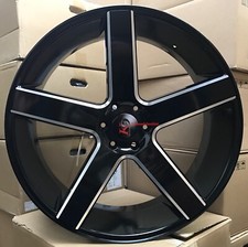 28 Strada Perfetto Black Milled Wheels Tires Silverado Tahoe Sierra Yukon New