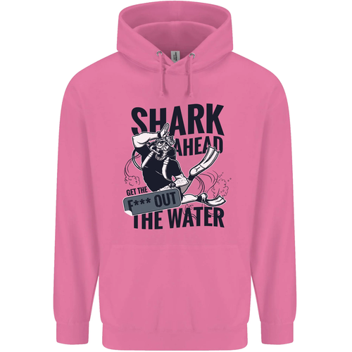 Shark Ahead Funny Scuba Diving Diver Childrens Kids Hoodie - Picture 4 of 72