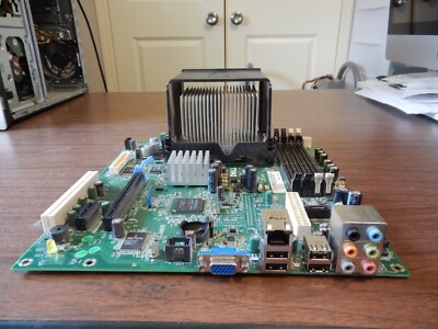 Dell C521 AM2 Motherboard 0HY175 HY175 + AMD 2.0 CPU + HEATSINK - Ran OK READ!!