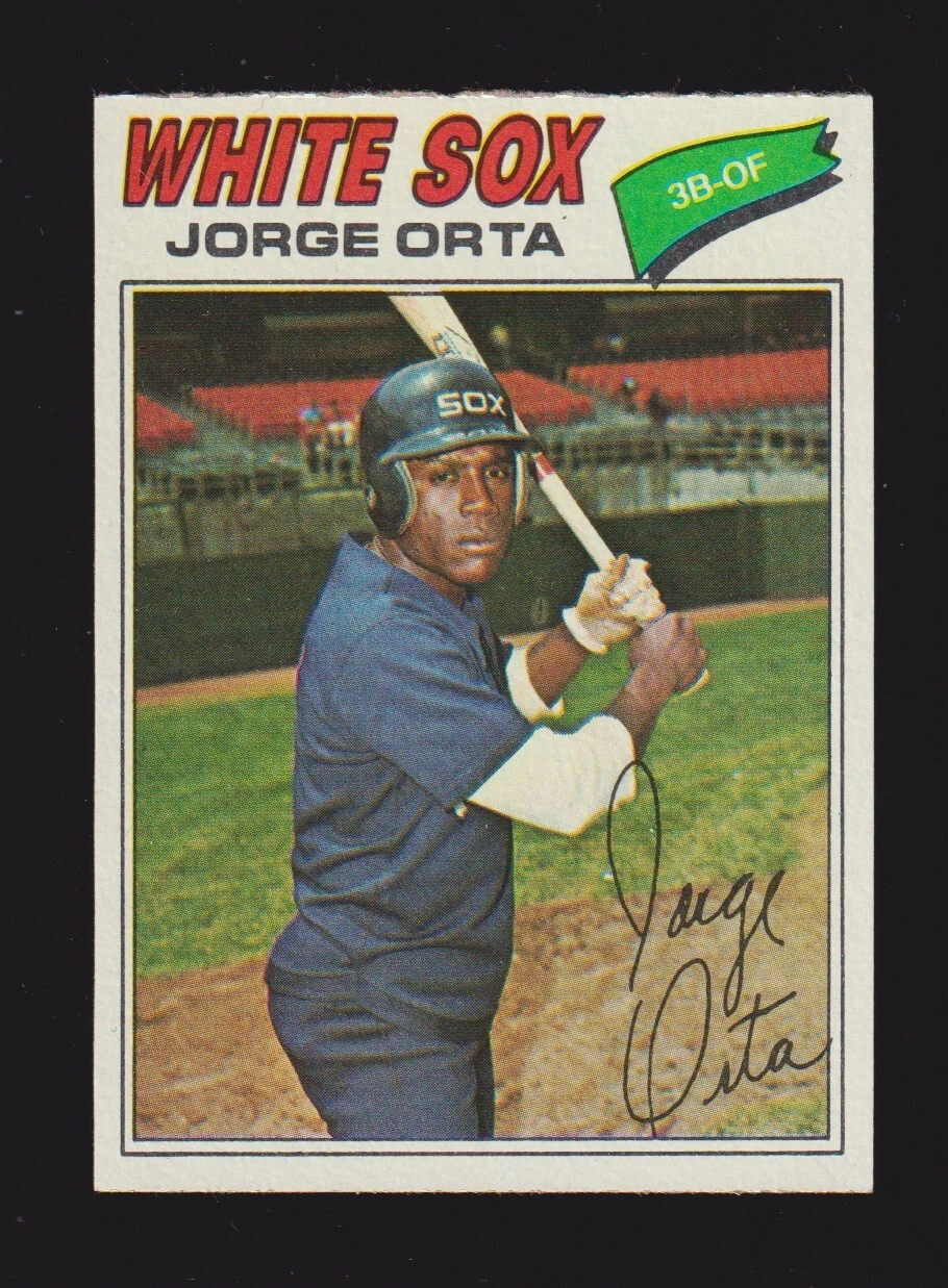 1977 TOPPS #109  Jorge Orta  CHICAGO WHITE SOX  EX-MINT  B