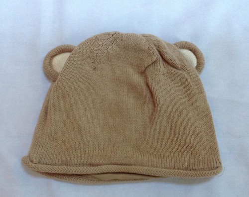 girl boy baby Gap monkey face sweater knit hat beanie 0-3 m months - Picture 3 of 6
