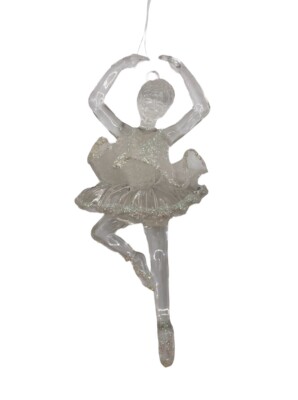Ballet Ballerina Christmas Ornament Girl Dancer Glitter Holiday Decor Gift 5 