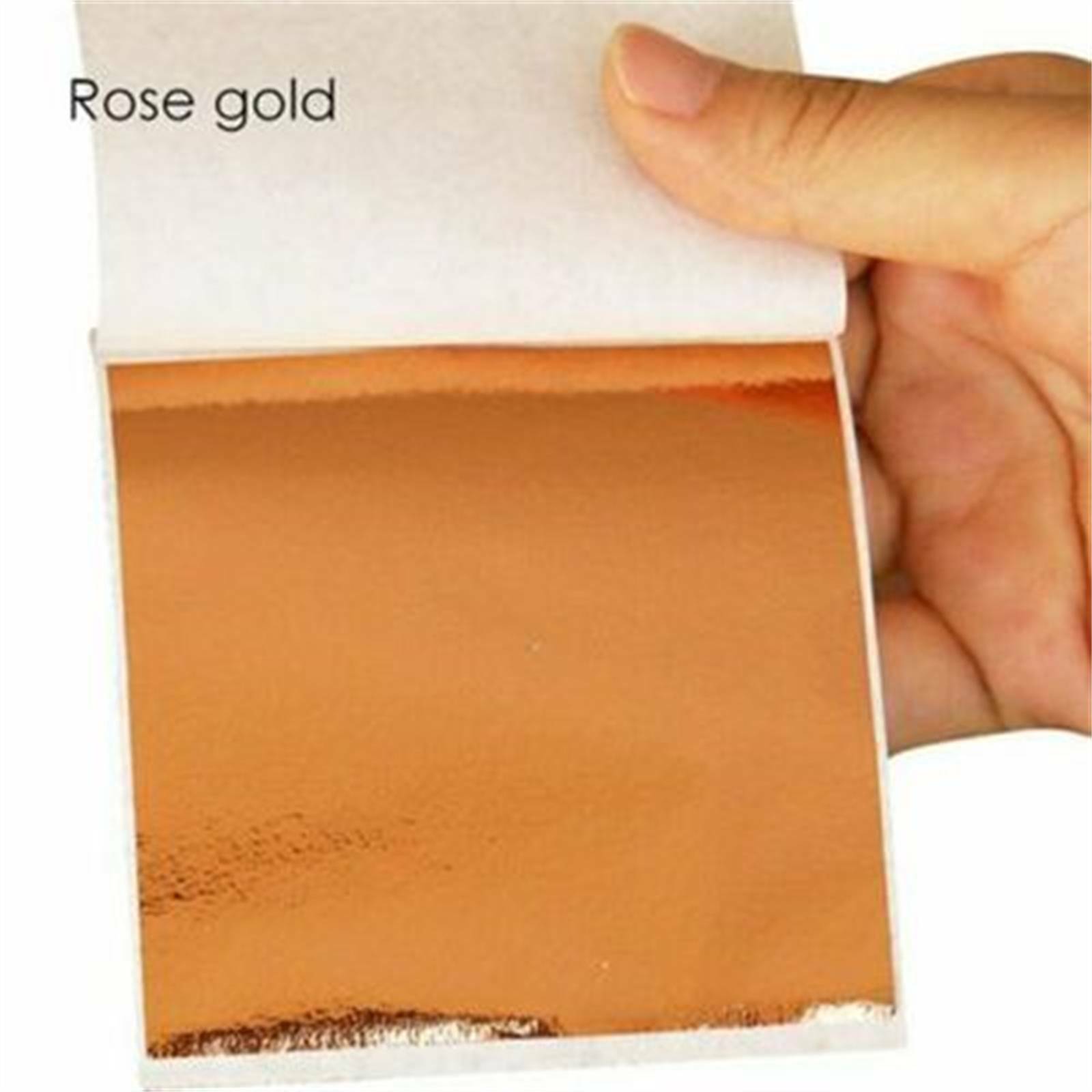 100/200/300 Sheets Rose Gold Silver Leaf Foil Paper Gilding Art Craft
