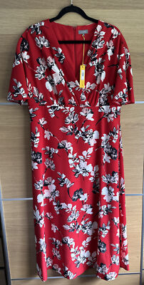 strapless open back dress JAEGER BOUTIQUE RED COTTON SHORT SLEEVE FIT & FLARE DRESS SIZE 10 –  Whispers Dress Agency