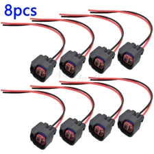 8 Fuel Injector Connector Wiring Plugs Clips EV6 EV14 USCAR Pigtail Cut & Splice