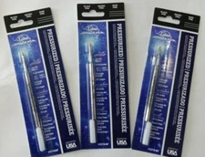 3 - FISHER SPACE Bullet Parker Ballpoint Pen Refills - Black Fine #SPR4F SALE!!