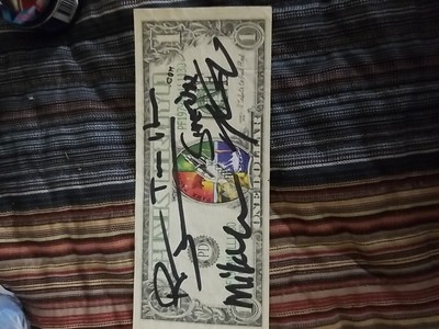 Autographed Pink Floyd Dollar Bill | eBay