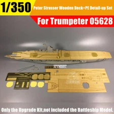 1/350 Scale DKM Peter Strasser Wooden Deck+Photo-etched Part for Trumpeter 05628