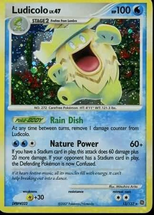 Ludicolo - 13/132 - Pokemon Secret Wonders Holo Card NM