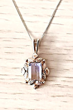 Elegant CCO 10K Black Hills Gold and Ametrine Pendant on 18" Fine Gold Chain