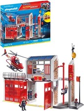 PLAYMOBIL City Action 9462 Große Feuerwache mit Soundeffekten, Ab 5 Jahren