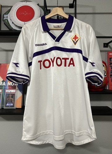 Vintage Diadora 2000-01 ACF Fiorentina Away Kit Jersey L - Picture 2 of 14