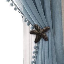 The Metal Magician Metal Nautical Starfish Curtain Holdback Curtain Holder For