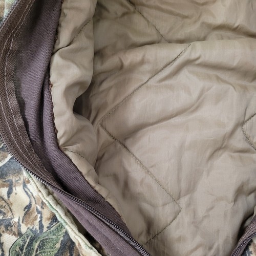 Vintage Duxbak Hoodie Jacket Large 23x23 Boxy Lined Hunting - Picture 21 of 22